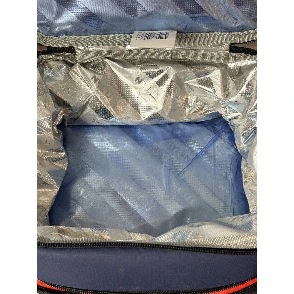 Arctic Zone Titan Deep Freeze Expandable Lunch Box Blue Preowned WITH Ice Walls